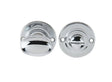 Frelan Hardware Door Furniture Polished Chrome / No Frelan - Oval Ringed Turn & Release - Polished Chrome
