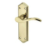 Frelan Hardware Door Furniture Brass Finish / Latch Handles Frelan - Paris Lever Handles on Backplates - PVD Brass