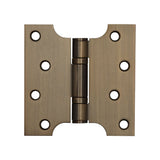 Frelan Hardware Hinges Antique Brass / Parliament Hinges / 4" x (102mm) Frelan - Parliament Ball Bearing Hinge 102x102x3mm Antique Brass