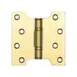 Frelan Hardware Hinges Brass Finish / Parliament Hinges / 4" x (102mm) Frelan - Parliament Ball Bearing Hinge 102x102x3mm Brass Finish