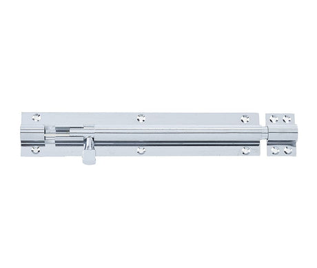 Frelan Hardware Accessories Polished Chrome / Straight Surface Bolts / 200mm / 8" Frelan - PC 200x38mm STR Barrel Bolt