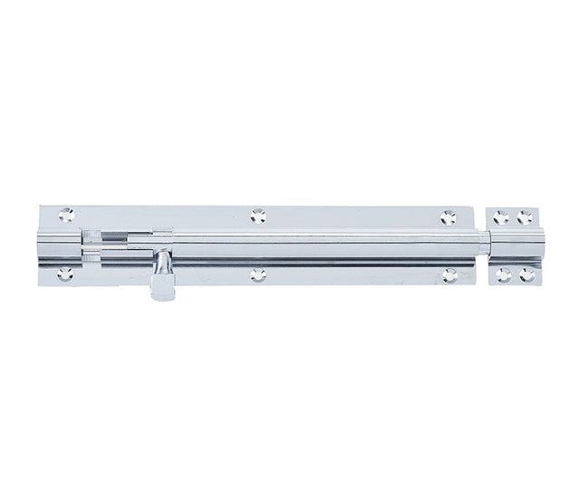 Frelan Hardware Accessories Polished Chrome / Straight Surface Bolts / 200mm / 8" Frelan - PC 200x38mm STR Barrel Bolt