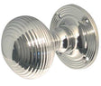 Frelan Hardware Door Furniture Polished Chrome / Mortice Knobs Frelan - Reeded Unsprung Mortice Knobs - Polished Chrome