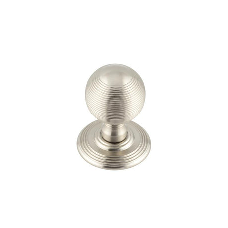 Frelan Hardware Door Furniture Satin Nickel / Mortice Knobs Frelan - Reeded Unsprung Mortice Knobs - Satin Nickel