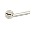Frelan Hardware Door Furniture Polished Nickel Frelan - Richmond Door Handles Plain Rose Polished Nickel