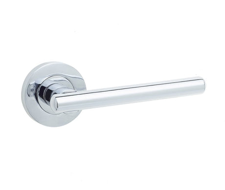 Frelan Hardware Door Furniture Polished Chrome / Round Rose Frelan - Rosetta Levers on Round Rose - Polished Chrome