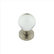 Frelan Hardware Door Furniture Satin Nickel Frelan - Satiin Nickel Plain Glass Ball Mortice Knob