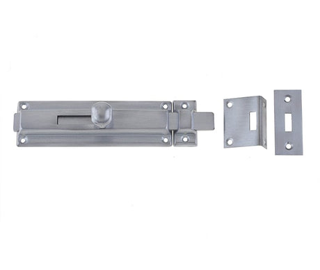Frelan Hardware Accessories Satin Chrome / Straight Surface Bolts Frelan - SC Door bolt