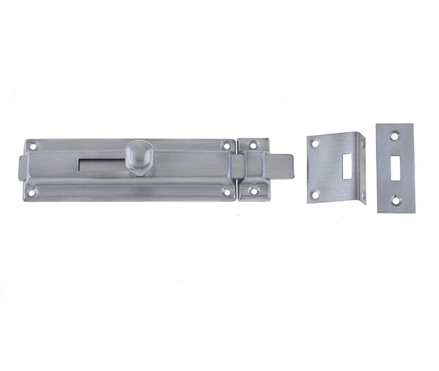 Frelan Hardware Accessories Satin Chrome / Straight Surface Bolts Frelan - SC Door bolt