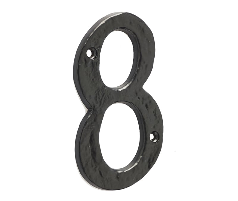 Frelan Hardware Door Furniture Antique Black / Numerals / 8 Frelan - Screws Fixed Numeral 8 - Antique Black