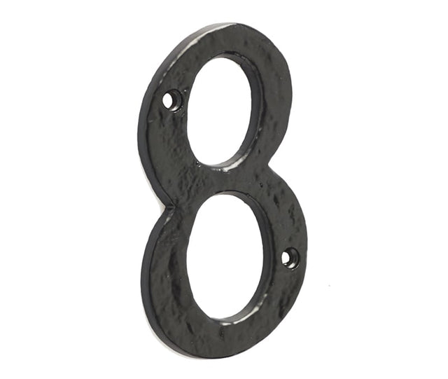Frelan Hardware Door Furniture Antique Black / Numerals / 8 Frelan - Screws Fixed Numeral 8 - Antique Black
