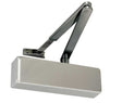Frelan Hardware Door Furniture Silver Enamelled / Door Closers / Size 2-4 Frelan - SIL Size 2-4 Closer C/w Blk Arm