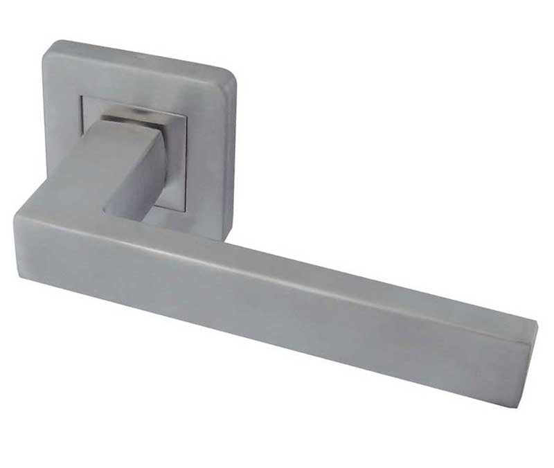 Frelan Hardware Door Furniture Satin Stainless Steel / Round Rose Frelan - Sirius Lever on Round Rose - Grade 304 Satin Stainless Steel
