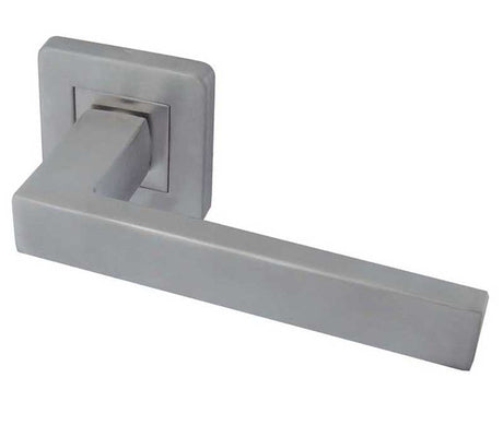 Frelan Hardware Door Furniture Satin Stainless Steel / Round Rose Frelan - Sirius Lever on Round Rose - Grade 304 Satin Stainless Steel