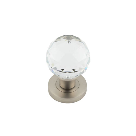 Frelan Hardware Door Furniture Satin Nickel / Mortice Knobs Frelan - SN Faceted Mortice Knob