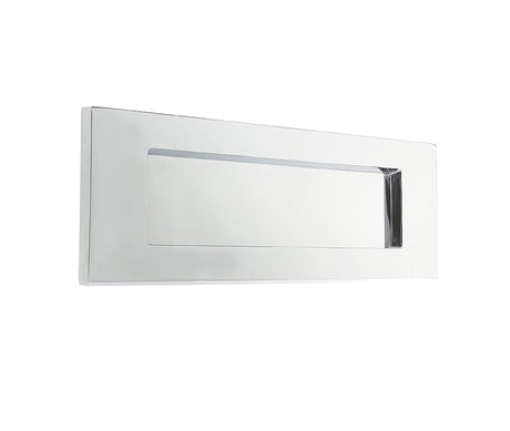 Frelan Hardware Door Furniture Polished Chrome / Letter Plates / 355 x 115mm Frelan - Sprung Letter Plate 355x115mm - Polished Chrome