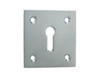 Frelan Hardware Door Furniture Polished Chrome / Mortice Key Profile Escutcheons Frelan - Square Escutcheon Standard Keyway - Polished Chrome