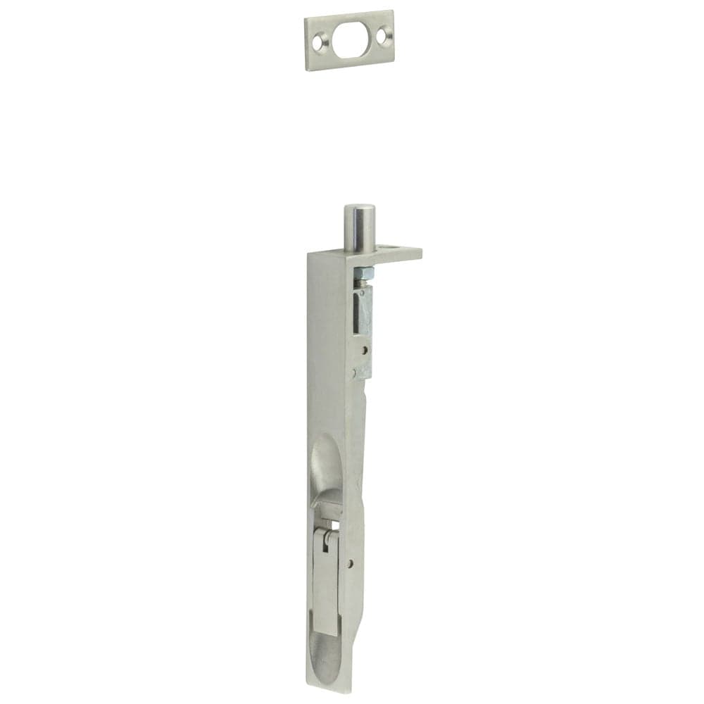 Frelan Hardware Accessories Satin Stainless Steel / Flush Bolts / 150mm / 6" Frelan - Square Profile Lever Action Flush Bolts 150x20mm - Grade 304 Satin Stai