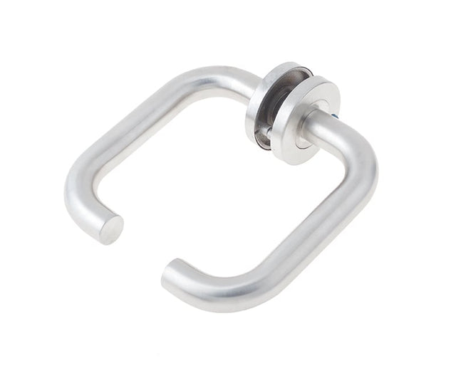Frelan Hardware Door Furniture Satin Stainless Steel / Round Rose Frelan - SSS Grade 4 return to door lever on rose