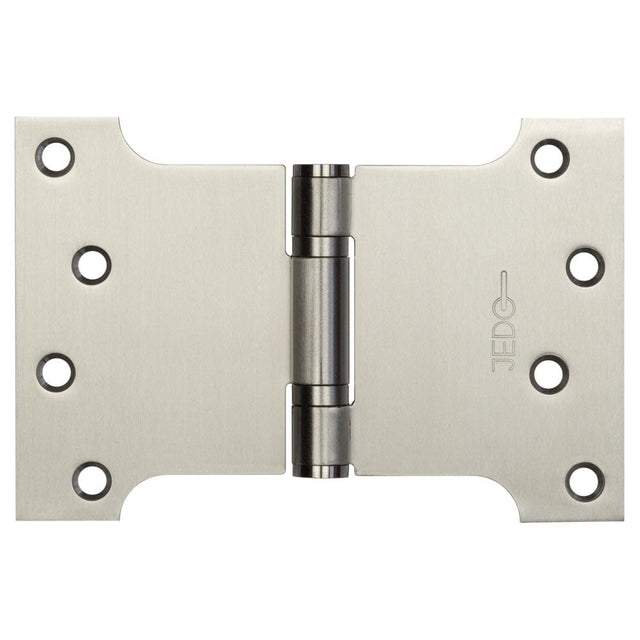 Frelan Hardware Hinges Satin Stainless Steel / Parliament Hinges / 4" x (102mm) Frelan - Stainless Steel Ball Bearing Parliament Hinges 102x152x3mm Satin Stainless Steel