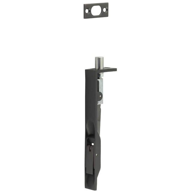 Frelan Hardware Accessories Dark Bronze / Flush Bolts / 150mm / 6" Frelan - Stainless Steel Flush Bolts JSS50 Dark Bronze 150mm x 20mm Square Forend