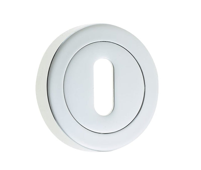 Frelan Hardware Door Furniture Polished Chrome / Mortice Key Profile Escutcheons Frelan - Standard Escutcheon - Polished Chrome