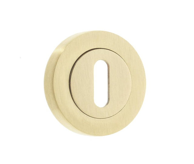 Frelan Hardware Door Furniture Satin Brass / Mortice Key Profile Escutcheons Frelan - Standard Escutcheon - Satin Brass