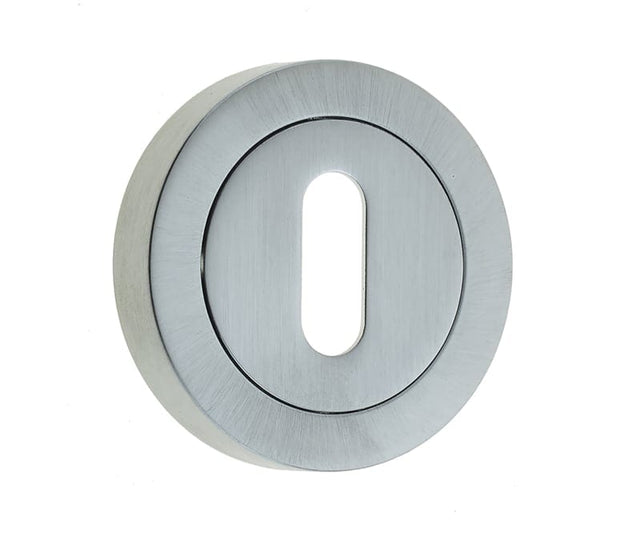 Frelan Hardware Door Furniture Satin Chrome / Mortice Key Profile Escutcheons Frelan - Standard Escutcheon - Satin Chrome