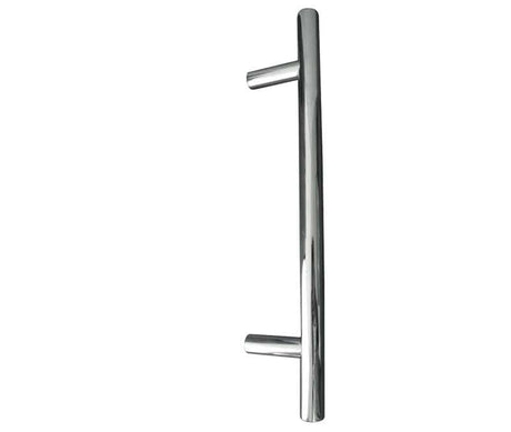 Frelan Hardware Cabinet Hardware Polished Stainless Steel / Cabinet Pull Handles / 96mm c/c Frelan - T Bar Cabinet Handle 156mm (96mm Centres) - Grade 202 Polished Stainles