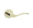 Frelan Hardware Door Furniture Brass Finish / Round Rose Frelan - Turin Levers on Round Rose - PVD Brass