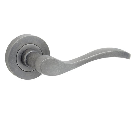 Frelan Hardware Door Furniture Rustic / Round Rose Frelan - Turin Levers on Round Rose - Rustic
