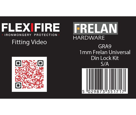 Frelan Hardware Accessories Default Title / DIN Lock Intumescent Kits Frelan - Universal kit for DIN locks 30 minute 1mm