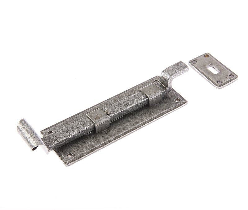 Frelan Hardware Accessories Pewter / Cranked Surface Bolts / 150mm / 6" Frelan - Valley Forge 154mm Necked Bolt - Pewter