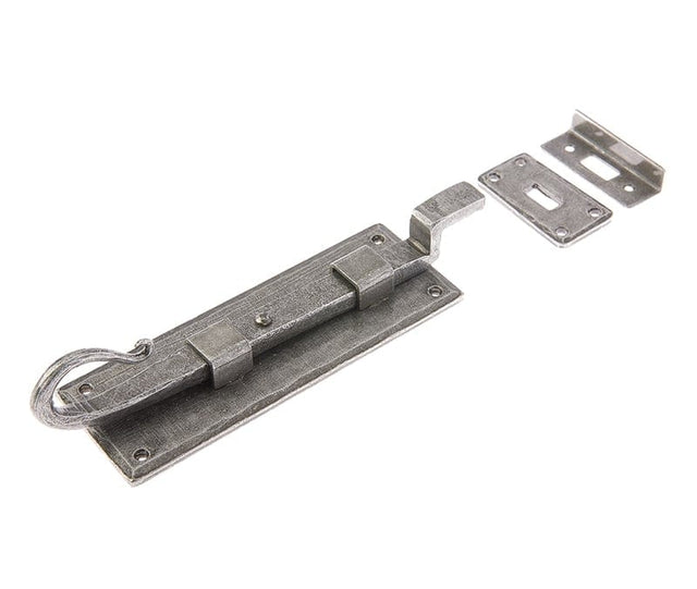 Frelan Hardware Accessories Pewter / Cranked Surface Bolts / 150mm / 6" Frelan - Valley Forge 154mm Shepherds Crook Necked Bolt - Pewter
