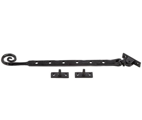 Frelan Hardware Window Furniture Black / 12"/300mm Frelan - Valley Forge 300mm Curly Tail Casement Stay - Black
