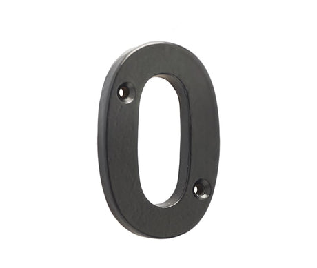 Frelan Hardware Door Furniture Black / Numerals / 0 Frelan - Valley Forge 75mm Numeral 0 - Black