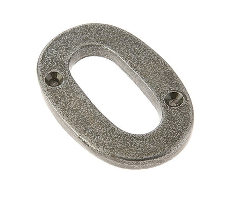 Frelan Hardware Door Furniture Pewter / Numerals / 0 Frelan - Valley Forge 75mm Numeral 0 - Pewter