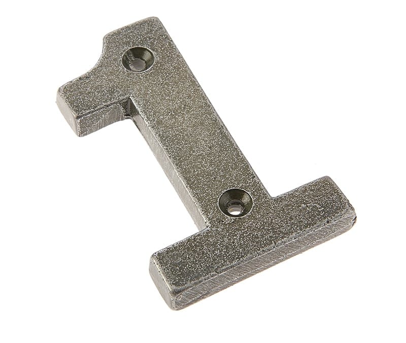 Frelan Hardware Door Furniture Pewter / Numerals / 1 Frelan - Valley Forge 75mm Numeral 1 - Pewter