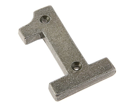Frelan Hardware Door Furniture Pewter / Numerals / 1 Frelan - Valley Forge 75mm Numeral 1 - Pewter