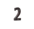 Frelan Hardware Door Furniture Black / Numerals / 2 Frelan - Valley Forge 75mm Numeral 2 - Black