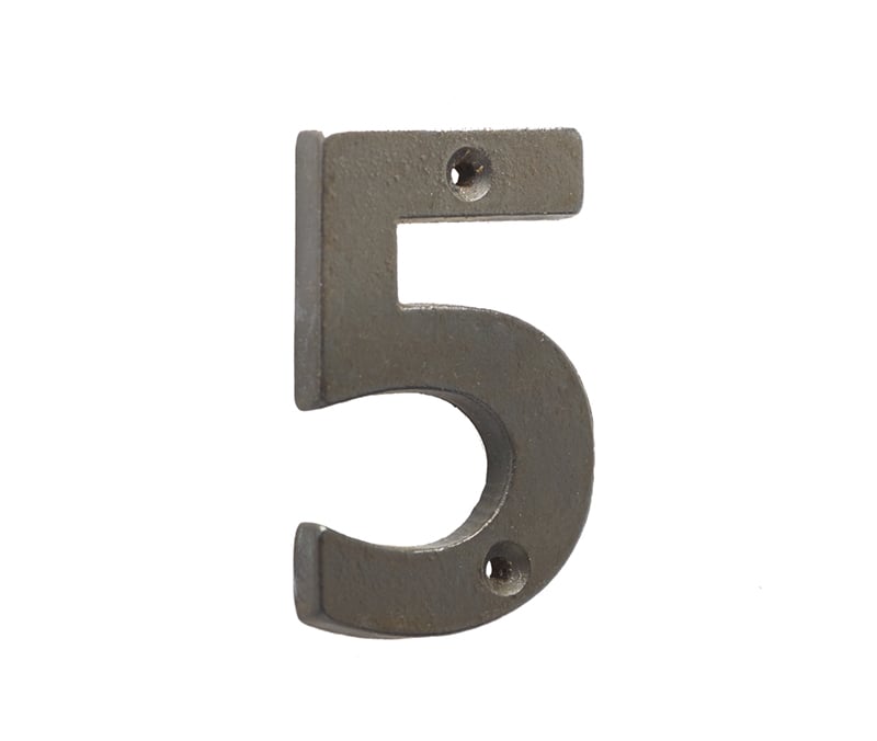 Frelan Hardware Door Furniture Beeswax / Numerals / 5 Frelan - Valley Forge 75mm Numeral 5 - Beeswax