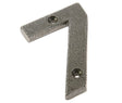 Frelan Hardware Door Furniture Pewter / Numerals / 7 Frelan - Valley Forge 75mm Numeral 7 - Pewter