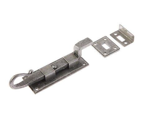 Frelan Hardware Accessories Pewter / Cranked Surface Bolts Frelan - Valley Forge 91mm Shepherds Crook Necked Bolt - Pewter