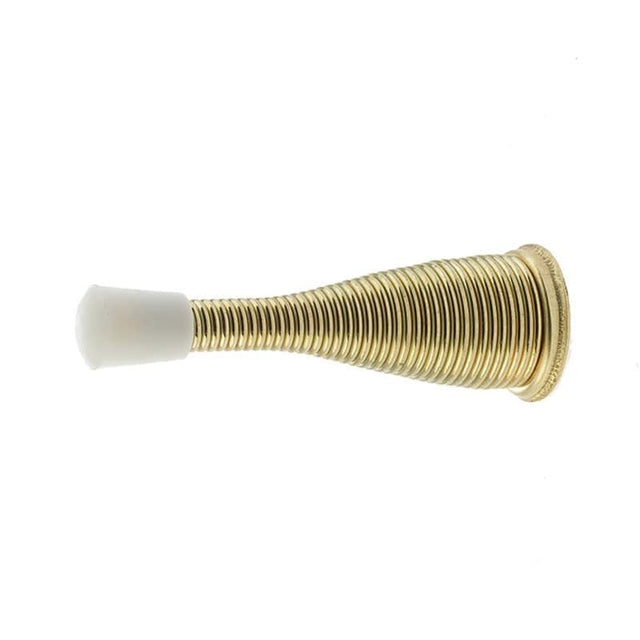 Frelan Hardware Door Furniture Electro Brass / Projection Door Stop Frelan - Wall Mounted Spring Door Stop - Electro Brass