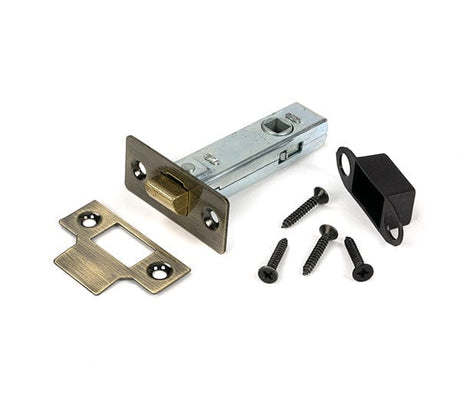 From The Anvil Locks & Latches Aged Brass / Tubular Mortice Latch / 3" From The Anvil - Aged Brass 3" Tubular Mortice Latch
