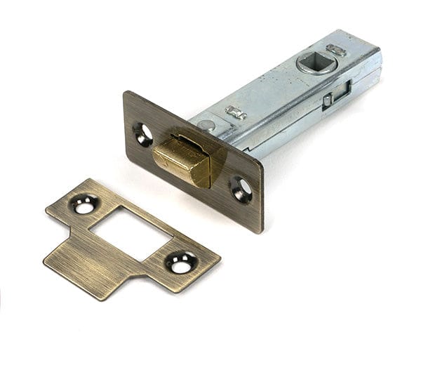 From The Anvil Locks & Latches Aged Brass / Tubular Mortice Latch / 3" From The Anvil - Aged Brass 3" Tubular Mortice Latch