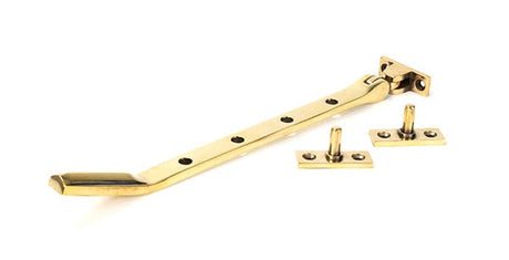 From The Anvil Window Furniture Aged Brass / 10"/250mm From The Anvil - Aged Brass Art Deco 10" Stay
