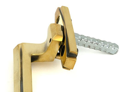 From The Anvil Window Furniture Aged Brass / Left Hand / Yes From The Anvil - Aged Brass Art Deco Espag - LH