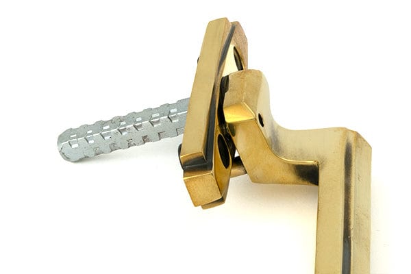 From The Anvil Window Furniture Aged Brass / Right Hand / Yes From The Anvil - Aged Brass Art Deco Espag - RH