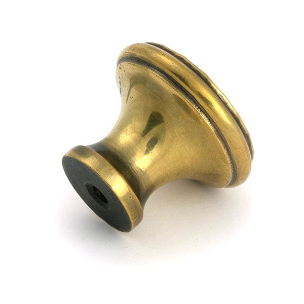 From The Anvil Cabinet Hardware Aged Brass / Cabinet Knobs / Medium From The Anvil - Aged Brass Hammered Cabinet Knob - Medium